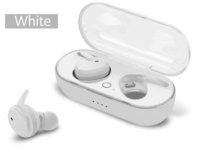 Y18 Tws Bluetooth Koptelefoon Draadloze Headsets Hoofdtelefoon 9D Stereo In-Ear Oordopjes Draadloze Oortelefoon Met Microfoon Voor Smart Phone wit-Y30