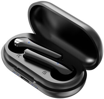 Y18 Tws Bluetooth Koptelefoon Draadloze Headsets Hoofdtelefoon 9D Stereo In-Ear Oordopjes Draadloze Oortelefoon Met Microfoon Voor Smart Phone zwart-Y18