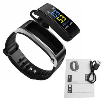 Y3 Plus Bluetooth Call Kleur Screen Smart Armband Motion Tracking Stappenteller Slimme Armband wit