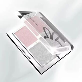 Y3K Glowy Two-Tone Eyeshadow Palette - 4 Types 020# Satin Silver - 3g