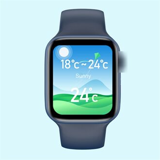 Y60 Bluetooth Smart Klok Touch Hartslag 44Mm Smart Horloge Fitness Tracking Armband Vrouwelijke Klok Smartwatch Blauw