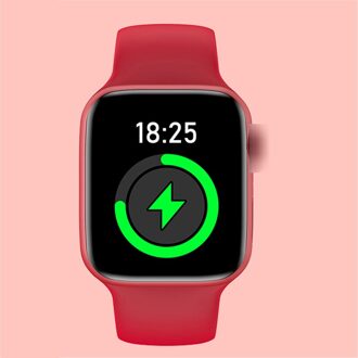 Y60 Bluetooth Smart Klok Touch Hartslag 44Mm Smart Horloge Fitness Tracking Armband Vrouwelijke Klok Smartwatch Rood