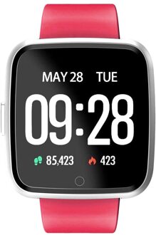 Y7 Smart Fitness Armband Bloeddruk Zuurstof Sport Tracker Horloge IP67 Waterdichte Hartslagmeter Polsband Voor Mannen Vrouwen Rood