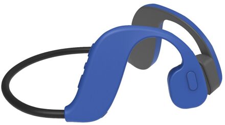 Y8 Draadloze Bluetooth Beengeleiding Oortelefoon Stereo Oordopjes 32Gb IPX8 Waterdichte Sport Swimm Hoofdtelefoon Duiken Headset Met Microfoon blauw