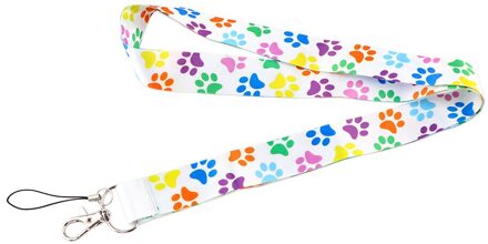 YA126 Hond Poot Card Cover Met Lanyard Hang Touw Keycord Usb Id-kaart Badge Holder Sleutelhanger Diy Lanyards 4
