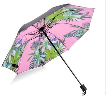Yada Creatieve Bloem Patroon Vouw Regenachtige Paraplu Voor Vrouwen Anti-Uv Regendicht Zon Uv-bescherming Parasol Paraplu YS200039 YS200039MT1