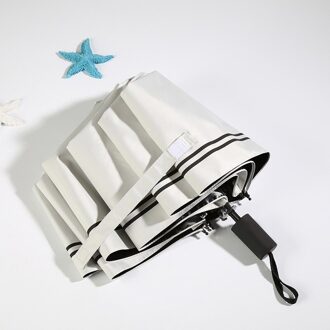 Yada Mode Pure Business Streep Automatische Paraplu Vrouwen Uv Regendicht Paraplu Parasol Regen Parasols YD200258 YD200258WH