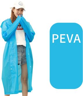 Yada (Niet-Wegwerp) Mode Volwassen Transparante Regenjas Wandelen Reizen Waterdichte Hooded Regenjas Poncho Clear Regenkleding RC200007 RC200007BU