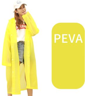Yada (Niet-Wegwerp) Mode Volwassen Transparante Regenjas Wandelen Reizen Waterdichte Hooded Regenjas Poncho Clear Regenkleding RC200007 RC200007YE