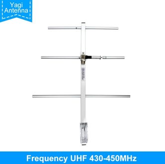 Yagi High Gain HD1 Aluminium Uhf 430-450Mhz Radio Antenne Vrouwelijke Connector Sterk Signaal Outdoor Tv Antenne