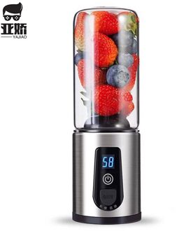 Yajiao Reizen Juicer Mixer Draagbare Sap Usb Oplaadbare Mini Blender Elektrische Huishoudelijke Juicer Multifunctionele Fruitpers