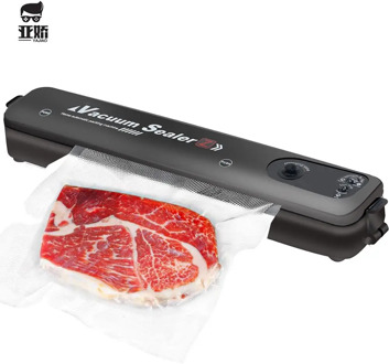 YAJIAO Upgraded Version Vacuum Food Sealer 220V/110V Automatic Household Food Vacuum Sealer Packaging Machine with 10Pcs Bags