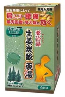 Yakujiyu Ginger Carbonated Bath Tablet Forest - 50g x 6