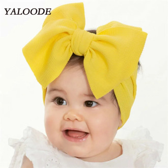 YALOODE 18 Colors Baby Headbands Elastic Candy Color Newborn Turban Head Bands Bows Kids Baby Girl Hair Accessories