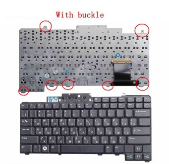 Yaluzu Ru Russische Keyboard Voor Dell Latitude D620 D630 D820 D830 Toetsenbord Zwart