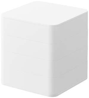 Yamazaki Tower Sieradenorganizer vierkant 4-laags - Wit