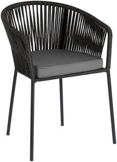 Yanet Tuinstoel Grijs, Zwart