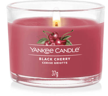 Yankee Candle Geurkaarsen Yankee Candle Gevulde Votief Zwarte Kers 37 g
