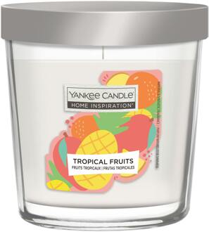 Yankee Candle Geurkaarsen Yankee Candle Home Inspiration Tropical Fruit Tumbler 200 g