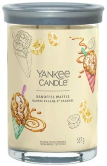 Yankee Candle Geurkaarsen Yankee Candle Kenmerkende Grote Banoffee Wafel 567 g