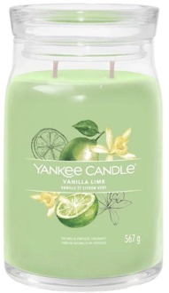 Yankee Candle Geurkaarsen Yankee Candle Kenmerkende Grote Kaarsen Vanille Limoen 567 g