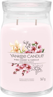 Yankee Candle Geurkaarsen Yankee Candle Kenmerkende Grote Kaarsenroze Kersen En Vanille 567 g