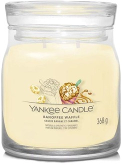 Yankee Candle Geurkaarsen Yankee Candle Kenmerkende Medium Kaarsen Banoffee Wafel 368 g
