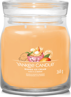 Yankee Candle Geurkaarsen Yankee Candle Kenmerkende Middelgrote Kaarsen Mango -Ijs 368 g