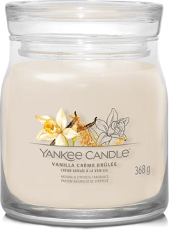 Yankee Candle Geurkaarsen Yankee Candle Kenmerkende Middelgrote Kaarsen Vanille Créme Brûlée 368 g