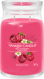 Yankee Candle Geurkaarsen Yankee Candle Signature Grote Kaars Rode Framboos 567 g