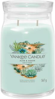 Yankee Candle Geurkaarsen Yankee Candle Signature Large Jar Aloe & Agave 567 g