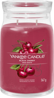 Yankee Candle Geurkaarsen Yankee Candle Signature Large Jar Black Cherry 567 g