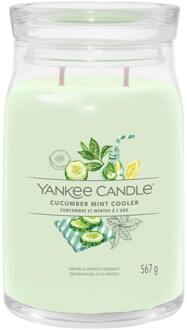 Yankee Candle Geurkaarsen Yankee Candle Signature Large Jar Cucumber Mint Cooler 567 g