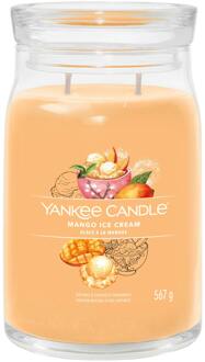 Yankee Candle Geurkaarsen Yankee Candle Signature Large Jar Mango Ice Cream 567 g