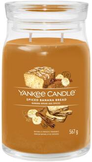 Yankee Candle Geurkaarsen Yankee Candle Signature Large Jar Spiced Banana Bread 567 g