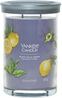 Yankee Candle Geurkaarsen Yankee Candle Signature Large Tumbler Black Tea & Lemon 567 g