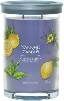 Yankee Candle Geurkaarsen Yankee Candle Signature Large Tumbler Black Tea & Lemon 567 g
