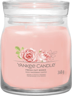 Yankee Candle Geurkaarsen Yankee Candle Signature Medium Jar Fresh Cut Roses 368 g