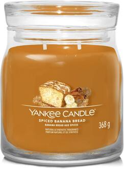 Yankee Candle Geurkaarsen Yankee Candle Signature Medium Jar Spiced Banana Bread 368 g