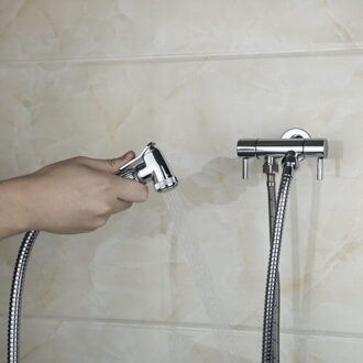 YANKSMART Enkel Koud Water Bad Kraan Torneira Wandmontage Badkamer Wastafel 50125 Chroom Dubbele Handgrepen Wastafel Kranen