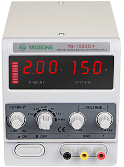 YAOGONG 1502D+ hot sale item 15V 2A ac to dc power supply adjustable current for mobile phone repair