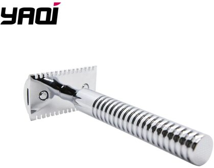 Yaqi Chroom Kleur Messing Zware Handvat Nat Scheren Scheermes
