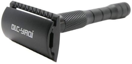 Yaqi Matte Zwarte Kleur Messing Handvat Dubbele Rand Enkele Blade Mannen Scheren Scheermes