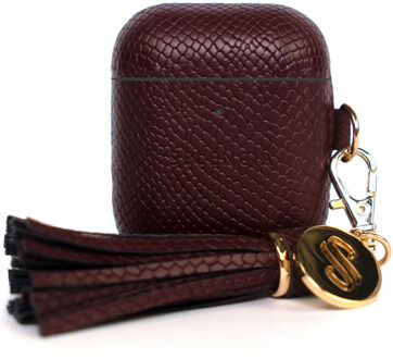 Yara Slang Hoesje voor AirPods - Donkerrood