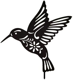 Yard Art Hummingbird Stake Tuin Decor Dier Silhouet Stake