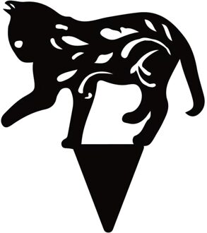 Yard Art Kat Tuin Inserts Acryl Animal Hollow Inserts Yard Decoratie Bloem Insert Land Stijl Klassieke Gekleurde Tekening