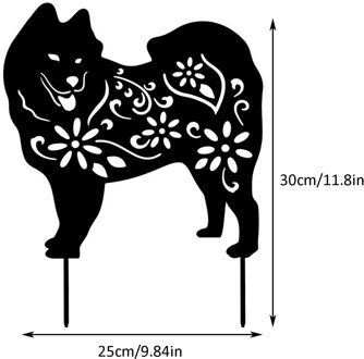 Yard Art Kat Tuin Inserts Acryl Animal Hollow Inserts Yard Decoratie Dier Model Tuin Card Tuin Decoratie Accessoires F