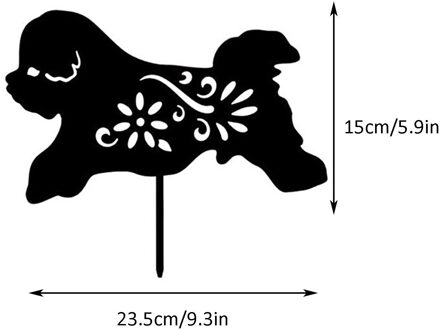 Yard Art Kat Tuin Inserts Acryl Animal Hollow Inserts Yard Decoratie Dier Model Tuin Card Tuin Decoratie Accessoires G