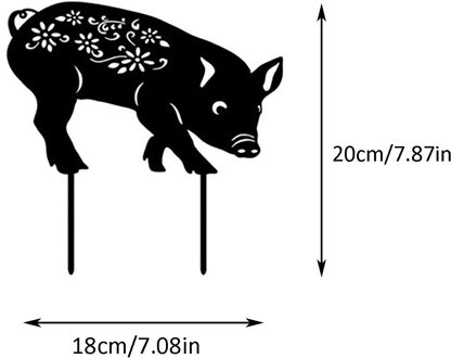 Yard Art Kat Tuin Inserts Acryl Animal Hollow Inserts Yard Decoratie Dier Model Tuin Card Tuin Decoratie Accessoires