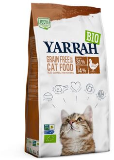 Yarrah Biologisch Kattenvoer Graanvrij Kip - Vis 10 kg